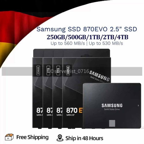 870 evo ssd 250gb 500gb - 2,5",
